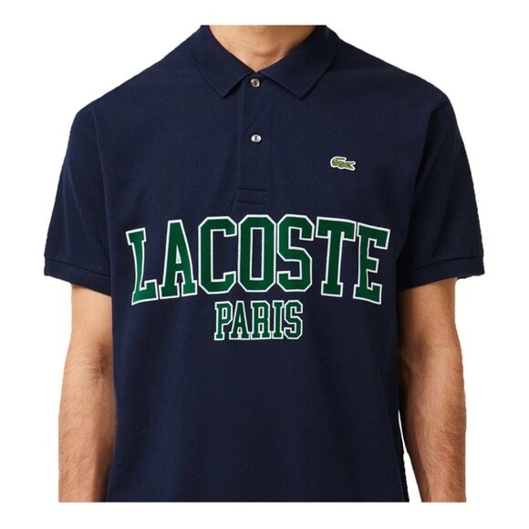 Lacoste Paris Logo Appliqué Men's Classic Fit Piqué Polo Shirt